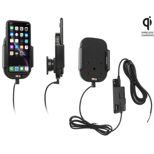 Brodit Telefoonhouder - Apple iPhone XR/11 Qi Wireless - Actieve houder - Vaste voeding