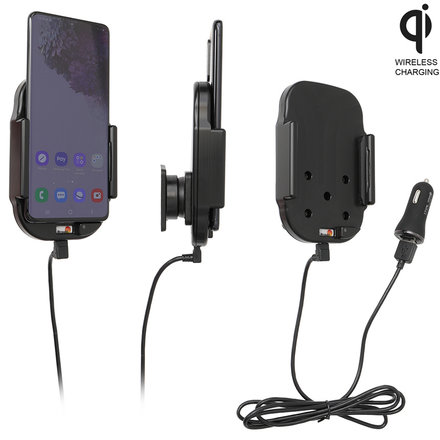 Telefoonhouder - Samsung Galaxy S20 Plus Qi Wireless - Actieve houder -12V USB plug