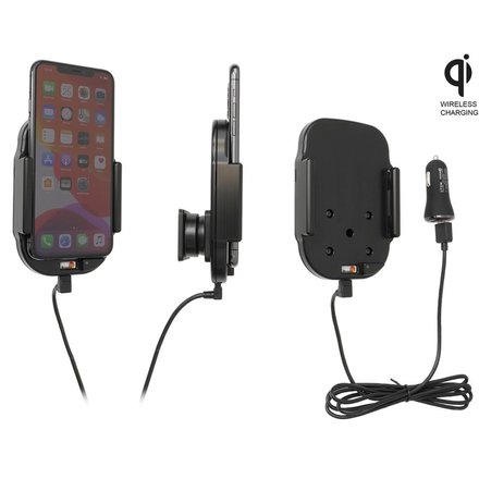 Telefoonhouder - Apple iPhone 11 Pro Max  Qi wireless Actieve verstelbare houder met 12V USB plug