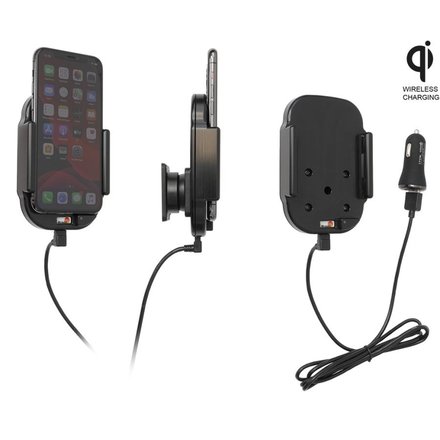 Telefoonhouder - Apple iPhone 11 Pro Qi wireless - Actieve verstelbare houder -12V USB plug