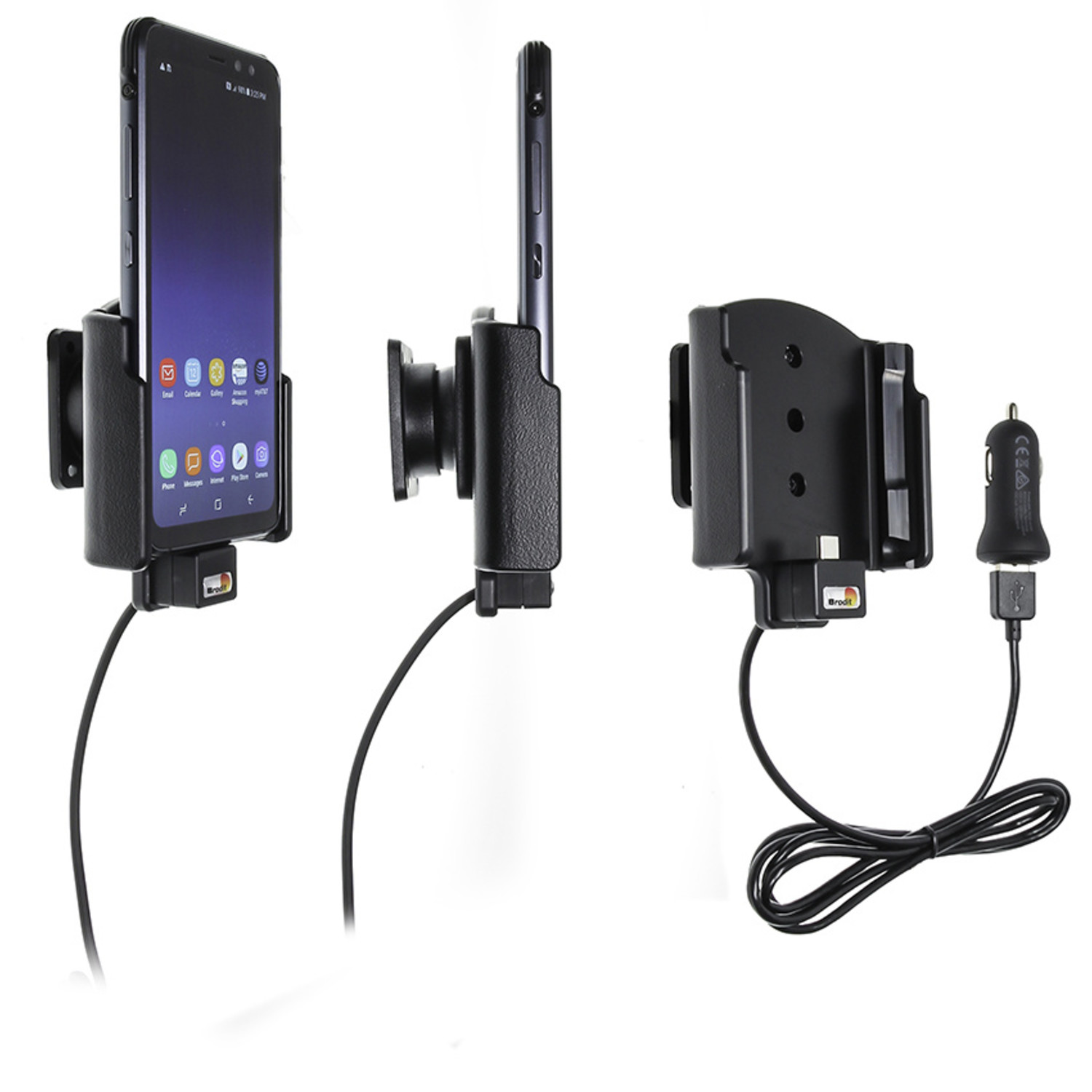 Terminal oneerlijk Portaal Brodit Samsung Galaxy S8 Actieve houder met 12V USB plug - VenderParts.nl