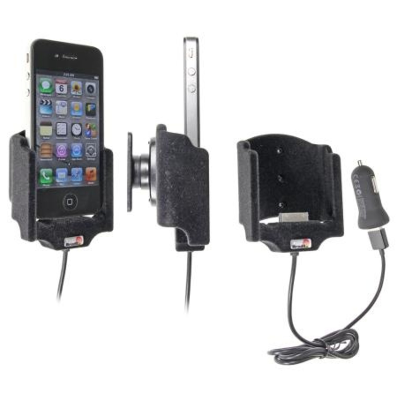 argument behuizing plakboek Brodit Apple iPhone 4/4S Actieve houder met 12V USB plug - VenderParts.nl