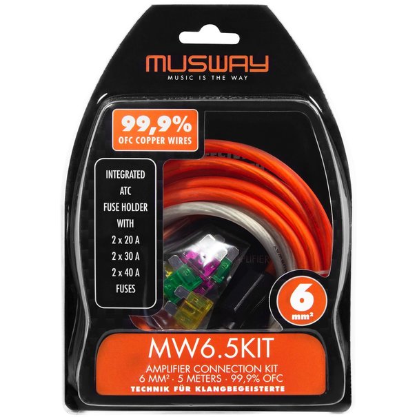 Musway Musway 6 mm2 Kabelkit - MW6.5KIT