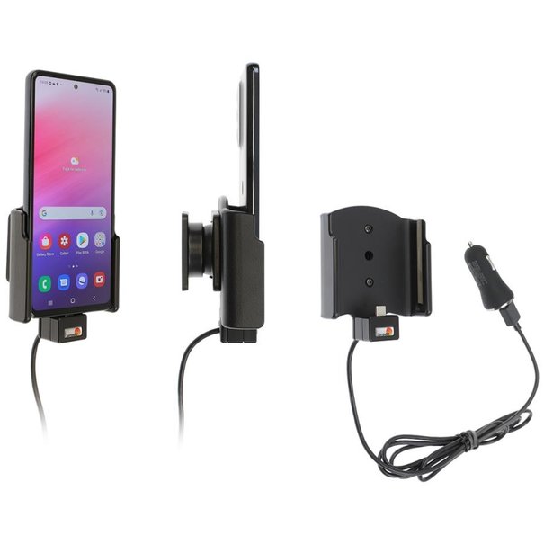 Brodit Telefoonhouder - Samsung Galaxy A53 -  Actieve houder met 12V USB plug