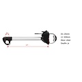 Pro-User Pro User flexibele framehouder 32cm  - Met spanband lang -  25mm U-beugel - Geschikt voor alle Diamant modellen