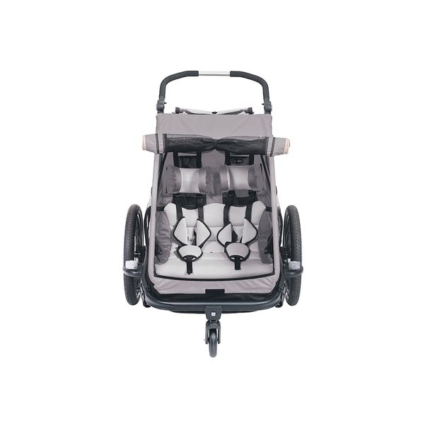 XLC Azura Fietskar XLC DuoS BS-C10- Grijs - 2 Kinderen - 41 kg Max. Laadvermogen