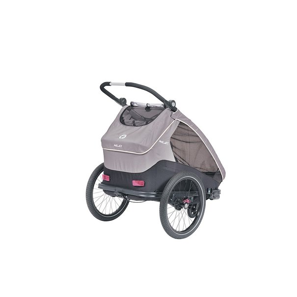 XLC Azura Fietskar XLC DuoS BS-C10- Grijs - 2 Kinderen - 41 kg Max. Laadvermogen