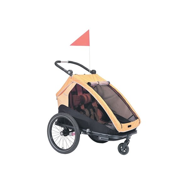 XLC Azura Fietskar XLC DuoS BS-C10 - Oranje - 2 Kinderen - 41 kg Max. Laadvermogen