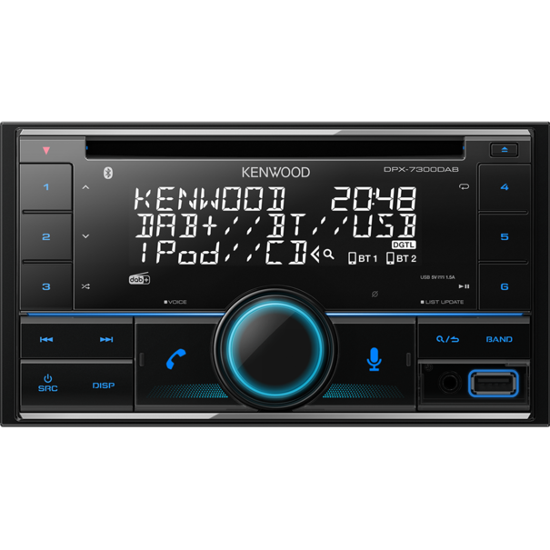 Kenwood Kenwood DPX-7300DAB - Autoradio - DAB+ - Bluetooth