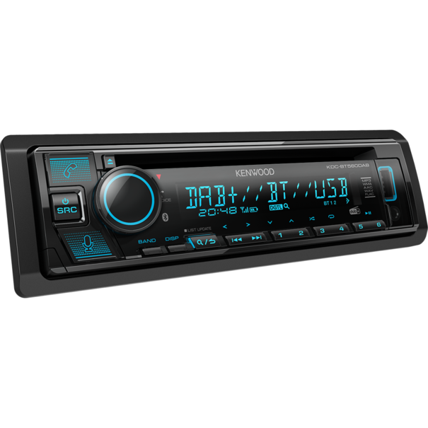 Kenwood Kenwood KDC-BT560DAB - Zwart - DAB+ - USB - AUX - CD - Bluetooth