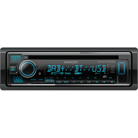 Kenwood KDC-BT760DAB - Zwart - DAB+ - USB - AUX - CD - Bluetooth