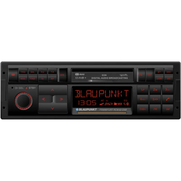 Blaupunkt Blaupunkt Frankfurt RCM 82 DAB - Retrolook - DAB/DAB+ - Bluetooth - 1 DIN - Voor Youngtimers en Oltimer voertuigen