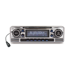 Caliber RCD120BT - Retro Radio - CD/MP3/USB/SD/BT - Chrome