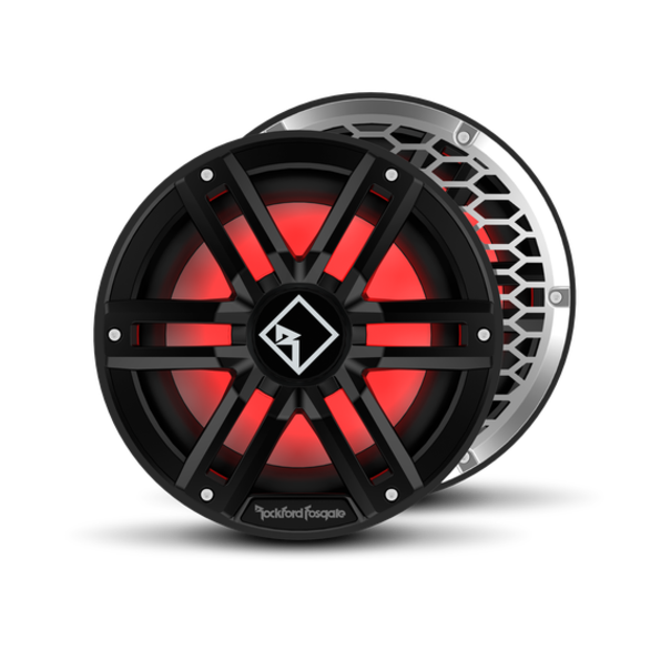 Rockford Rockford M2D4-10IB - 25 cm -  DVC 4 Ohm - Color Optix -  Infinite Baffle - Marine Subwoofer - Zwart