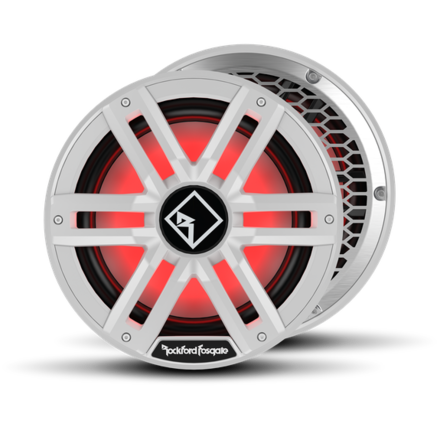 Rockford M2D4-12I - 30 cm -  DVC 4 Ohm - Color Optix  - Infinite Baffle -  Marine Subwoofer - Wit