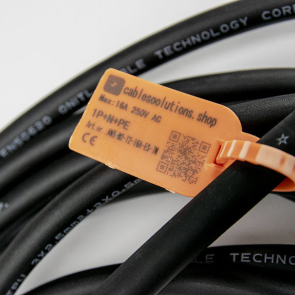 Hebei Shensi Type 2 -  13A 1 Fase - 7 Meter - Draagbare oplader voor normaal stopcontact (Schuko)