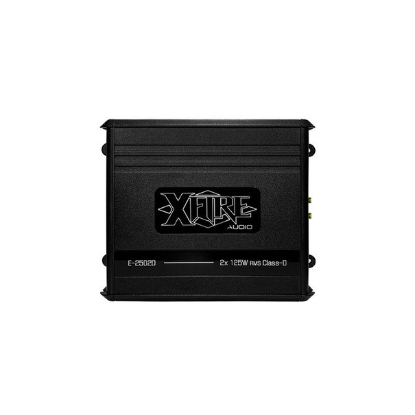 XFire XFire E-2502D - 2 kanaals versterker - 2x 125 Watt RMS - 2 Ohm