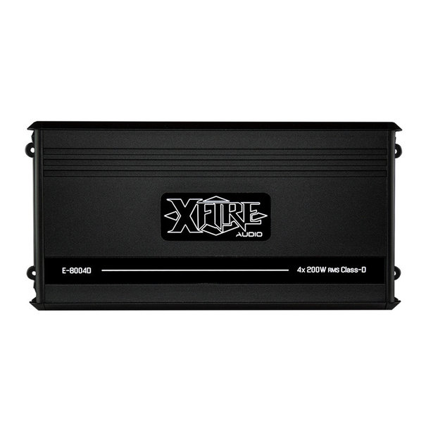 XFire XFire E-8004D - 4 kanaals versterker - 4x 200 Watt RMS - 2 Ohm