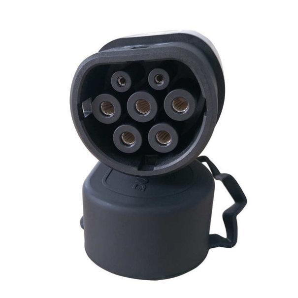 Khons Type 2 draagbare oplader met rode CEE - 32A 3 fase - 6 Meter