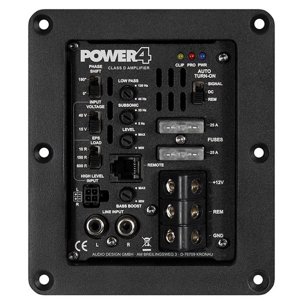 ESX ESX POWER4 - Klasse D -  Actieve module -  4 ohm voor subwooferbehuizingen