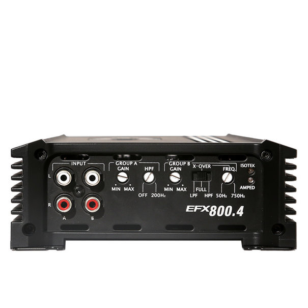 XFire XFire EFX-800.4 - 4 kanaals versterker - 4x 100 Watt RMS - 2 /4Ohm