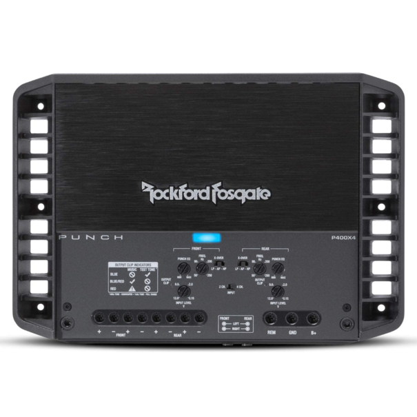 Rockford Rockford P400X4 - 4 Kanaals versterker -4 x 100Watt RMS