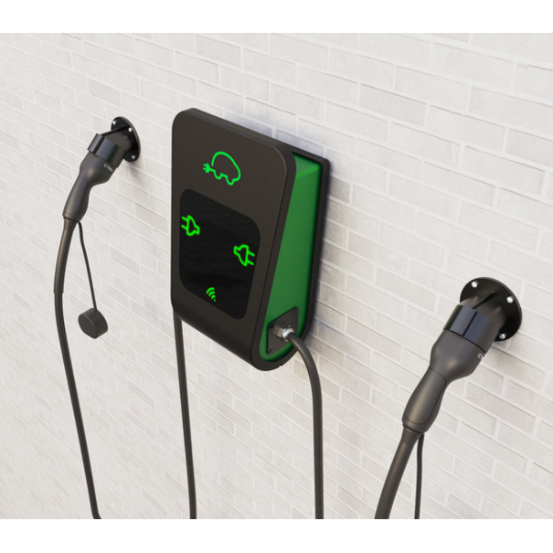 CTEK CTEK Chargestorm-Connected 2 - Incl. Load Balancing - EV Laadstation - Twee Type 2 kabels - 3 fasen 32A - 4 Meter - Voor huislijk en zakelijk gebruik