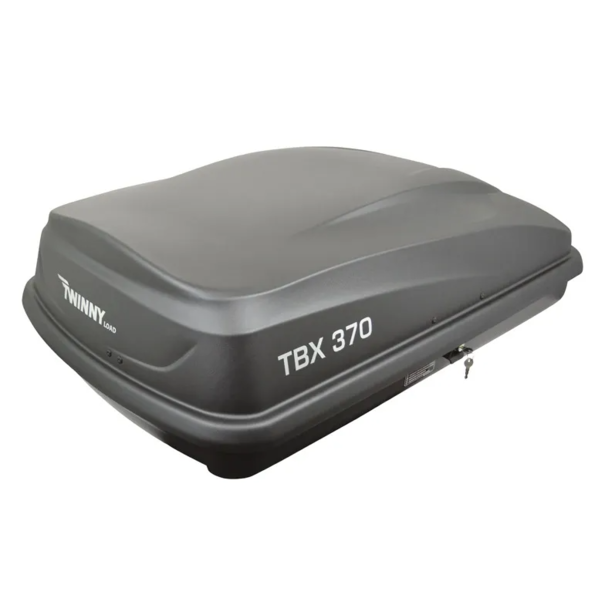 Twinny Load Twinny Load Dakkoffer TBX 370 Liter - Mat Antraciet - 138X78X36cm - Met U-beugels 65 & 100 mm