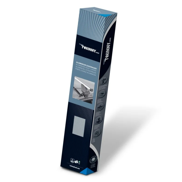Twinny Load Dakdragerset Twinny Load Aluminium A52 - Voor Renault Megane IV 2016- & Volkswagen T-Roc 2017 - Voor auto’s zonder dakreling