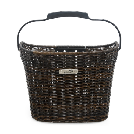 New Looxs  Mand Lombok - Rattan Dark Smartlock - Bruin - 19 Liter - Voorop