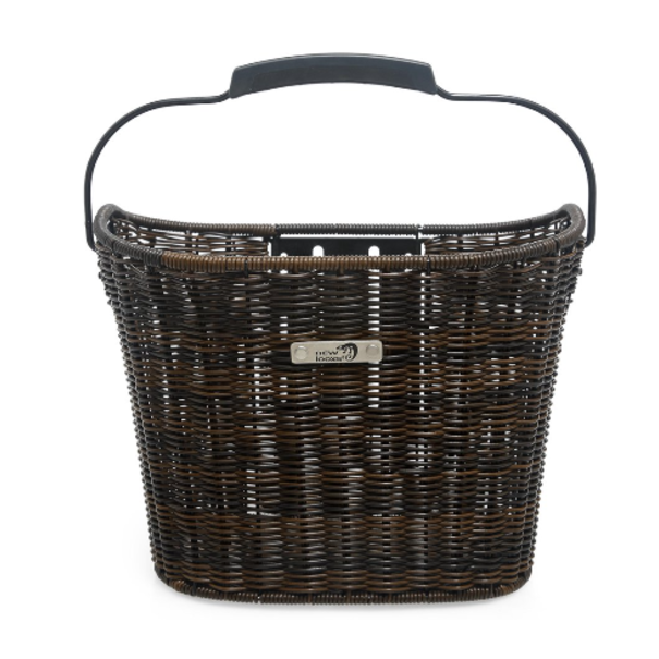 New Looxs New Looxs  Mand Lombok - Rattan Dark Smartlock - Bruin - 19 Liter - Voorop