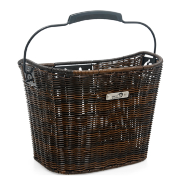 New Looxs New Looxs  Mand Lombok - Rattan Dark Smartlock - Bruin - 19 Liter - Voorop