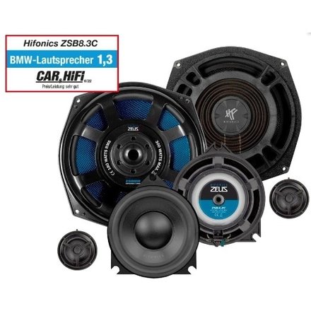 Hifonics Zeus ZSB-4.2C - 2-Weg coax luidsprekersysteem -  BMW - 10 cm - 60 Watt RMS