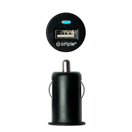 iSimple 12/24-Volt Stekker met USB output 5V / 2.4A wit