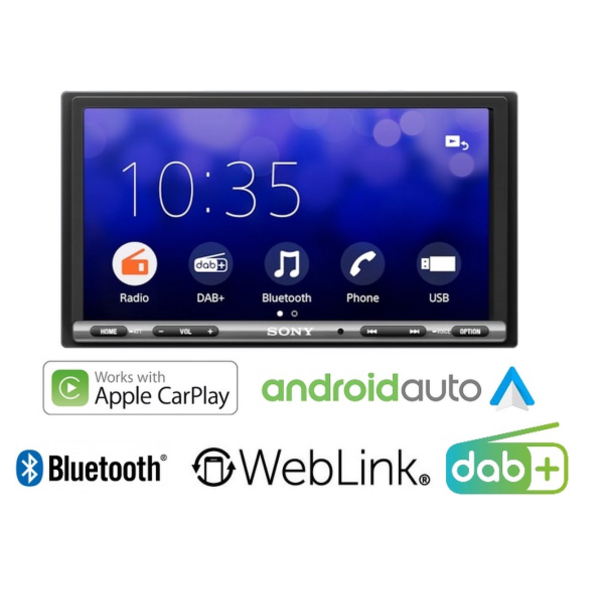 Autoradio Bluetooth Sony XAV-AX1005DB avec Apple CarPlay 6,2 tactile