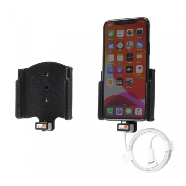 Brodit Telefoonhouder - Apple iPhone 11 Pro Padded Lightning - USB-C - Telefoonhouder met kabelbevestiging