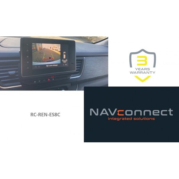 Navinc Rear camera adapter Renault Easy Link 8inch P&P