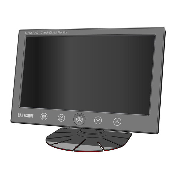Carvision LCD monitor M752-AHD 7" Super beeldkwaliteit - traploze backlight dimmer