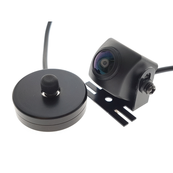 Carvision Camera mini Zwart opbouw CMOS HD 180gr Multi View RCA output incl. 8m. kabel