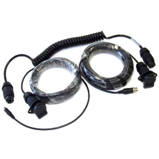 Carvision Spiraalkabelset AE-Mini Spiral - Mini curle kabel met 15+8 mtr camera kabel