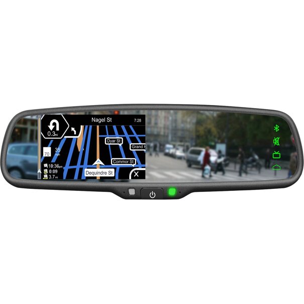 ACV 4,3 inch spiegelmonitor incl. Win CE Navigatie + Bluetooth handfree