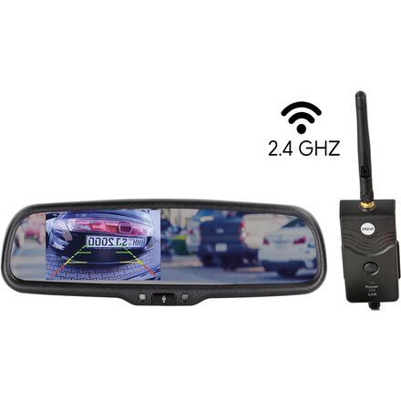 4,3 inch spiegelmonitor incl. 2,4 GHz digitale videozender