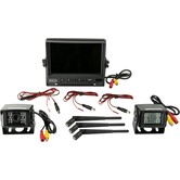 Achteruitrijcamera monitor kit 7" AHD met 2 draadloze camera's