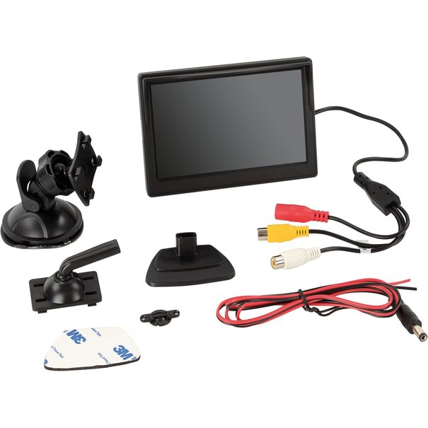 ACV LCD monitor 5" -  Met 2x RCA inputs
