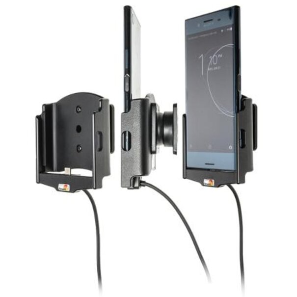 Brodit Telefoonhouder - Sony Xperia XZ Premium - Actieve houder - 12V USB plug