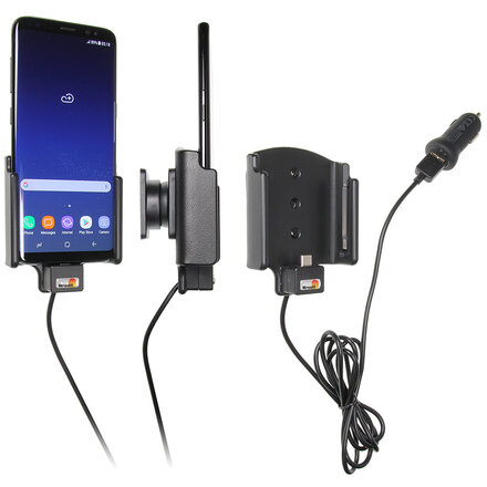 Telefoonhouder - Samsung Galaxy S8 - Actieve houder - 12V USB plug