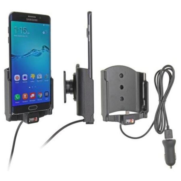 Brodit Telefoonhouder - Samsung Galaxy S6 Edge - Actieve houder - 12V USB plug