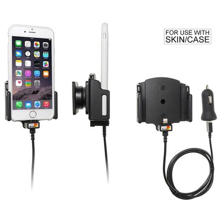 Telefoonhouder Apple iPhone 6 / 6S / 7 / 8 / X / Xs - Actieve verstelbare houder - 12V USB plug