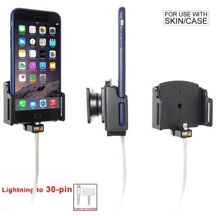 Telefoonhouder Apple iPhone 6Plus/ 6SPlus/ 7Plus/ 8Plus/ X -  Passieve verstelbare houder - Lightning naar 30-pin