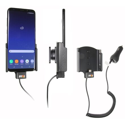 Telefoonhouder Samsung Galaxy S8 Plus - Actieve houder - 12/24V lader